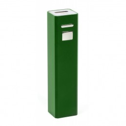 Повербанк Bergamo Handy 2200 mAh зелений металевий - 2072-4 Повербанк Bergamo Handy 2200 mAh зелений металевий - 2072-4