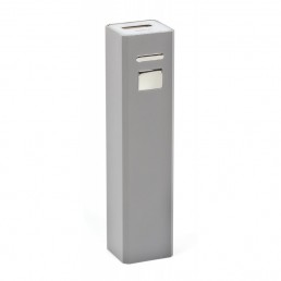 Повербанк Bergamo Handy 2200 mAh сріблястий металевий - 2072-7 Повербанк Bergamo Handy 2200 mAh сріблястий металевий - 2072-7