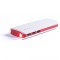 Повербанк Voyager 10000 mAh білий/червоний - V3856-05 Повербанк Voyager 10000 mAh білий/червоний - V3856-05
